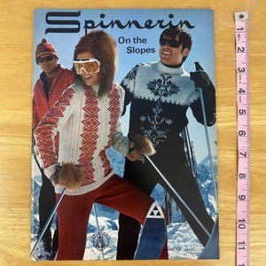 Vintage 1970 Spinnerin Knit Ski Slope Sweater Patterns Vol 196 37 Patterns